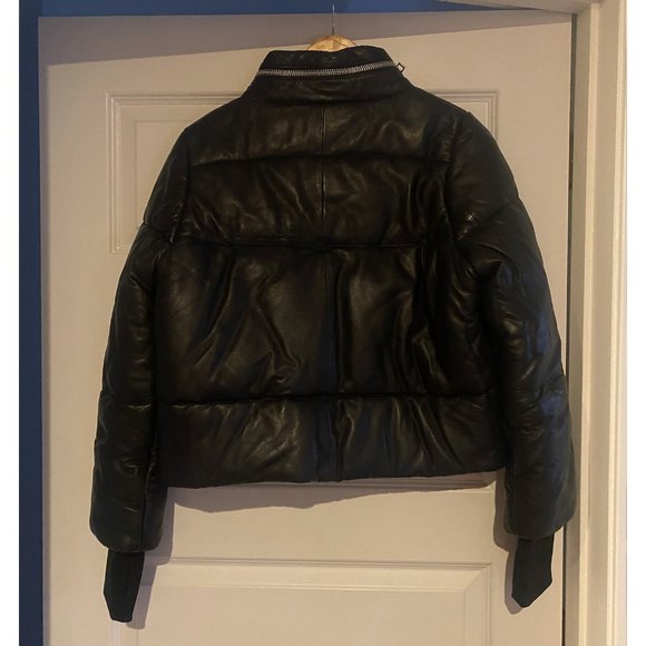 Genuine Leather Puffer - Picture 2 of 4